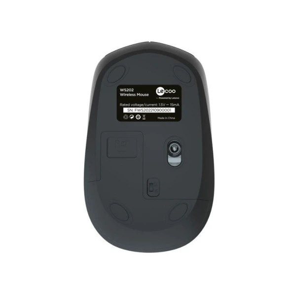 Lenovo Lecoo WS202 Kablosuz Mouse Siyah - 3