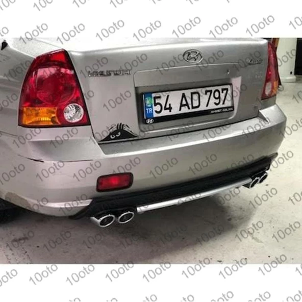 Hyundai Admire Difüzör Plastik 4 çıkış egzoz görünümlü Universal Lütfen Açıklamayı Okuyun PL-10