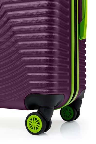 Büyük Boy Valiz 4x2 Teker Mor 1169 - Resim 6