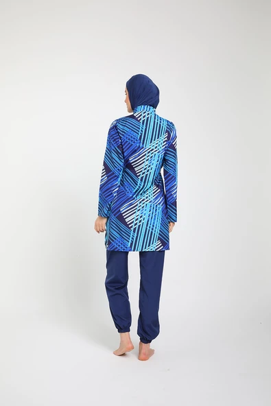 Chelly Kadın Fermuarlı Tam Kapalı Tesettür Mayo T 3810 - T 3815 - 11