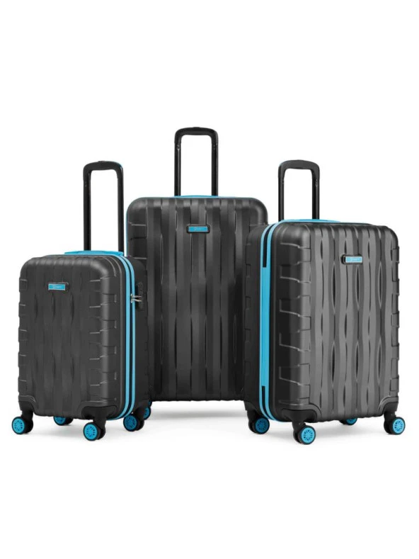 3'lü Valiz Seti Büyük Boy - Orta Boy - Kabin Boy Antrasit 1167 ürün görseli