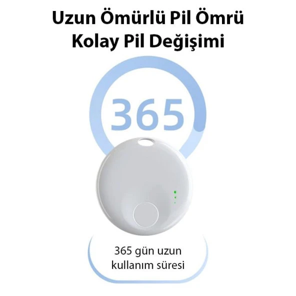 Polham Apple Lisanslı Akıllı Takip ve Kayıp Cihazı Air Tag Kedi Köpek Araç Bavul Kayıp Bulma Cihazı - 6