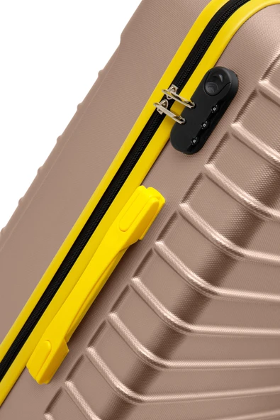 Kabin Boy Valiz 4x2 Teker Altın 1168 - Resim 7