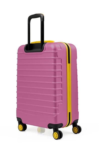 Orta Boy Valiz 4x2 Teker Pembe 1168 - Resim 5