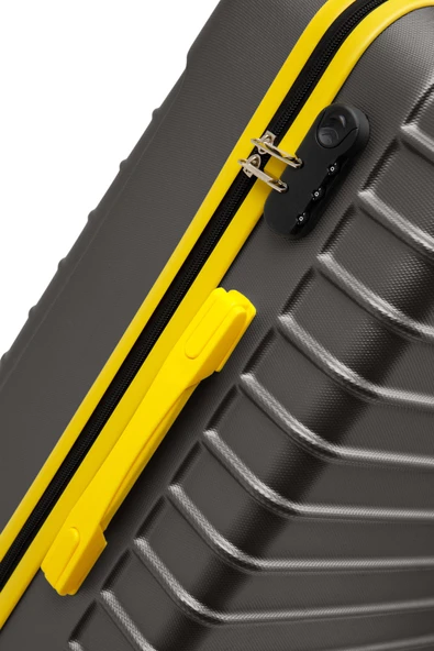 Orta Boy Valiz 4x2 Teker Antrasit 1168 - Resim 7