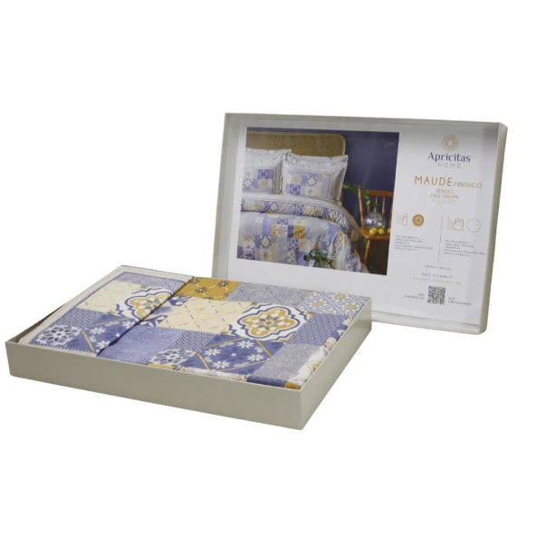 Apricitas Home Maude Tek Kişilik Pike Takımı Indigo - 2