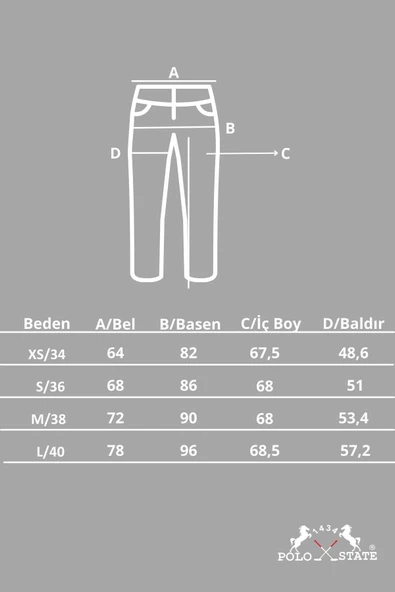 Kadın Likralı Skinny Kot Pantolon Gri - Resim 5