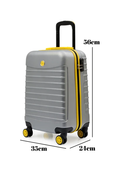 Kabin Boy Valiz 4x2 Teker Gri 1168 - Resim 4