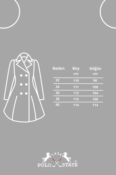 Kadın Kruvaze Yaka Denim Trençkot Mavi - Resim 6