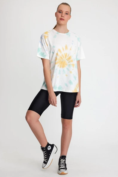 Kadın Batik Yıkamalı Oversize Yeşil - 9