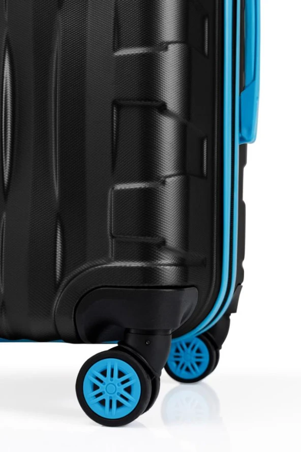 2'li Valiz Seti Büyük Boy - Kabin Boy Siyah 1167 - Resim 7