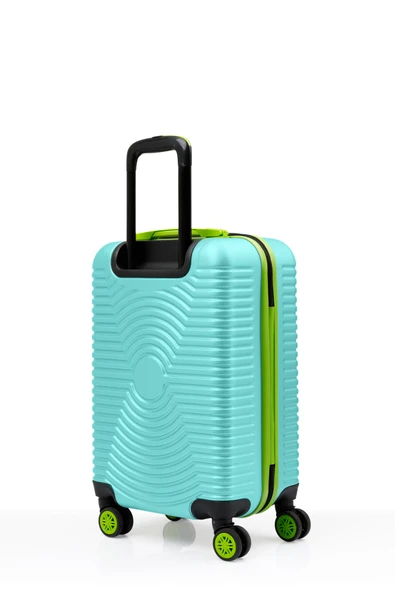 2'li Valiz Seti Büyük Boy - Kabin Boy Su Yeşili 1169 - Resim 8