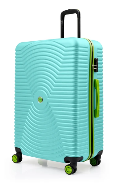 2'li Valiz Seti Büyük Boy - Kabin Boy Su Yeşili 1169 - Resim 5