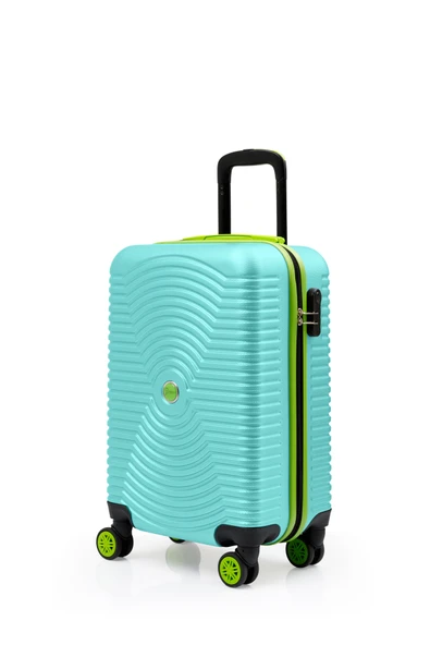 2'li Valiz Seti Büyük Boy - Kabin Boy Su Yeşili 1169 - Resim 7