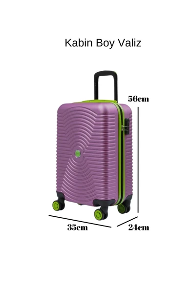 Kabin Boy Valiz 4x2 Teker Rose 1169 - Resim 2
