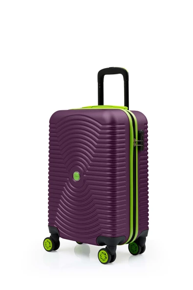 2'li Valiz Seti Büyük Boy - Kabin Boy Mor 1169 - Resim 7