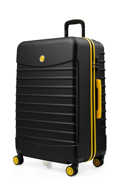 2'li Valiz Seti Büyük Boy - Orta Boy Siyah 1168 - Resim 5