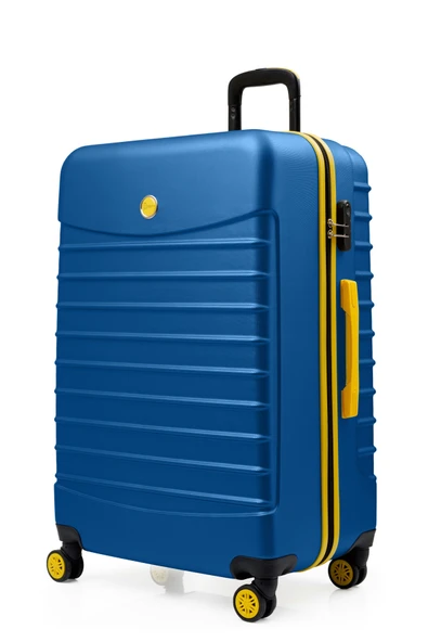 2'li Valiz Seti Büyük Boy - Kabin Boy Lacivert 1168 - Resim 8