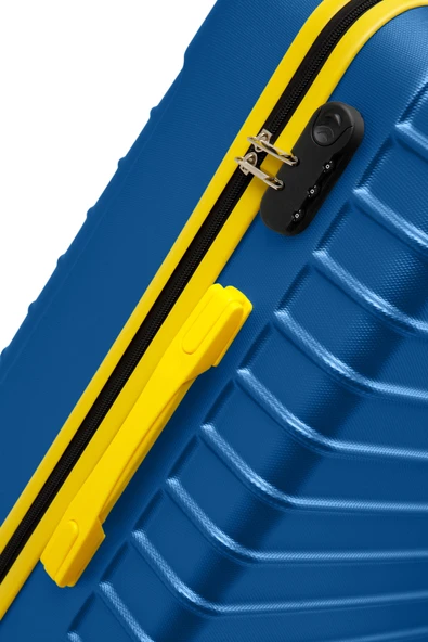 2'li Valiz Seti Büyük Boy - Kabin Boy Lacivert 1168 - Resim 7