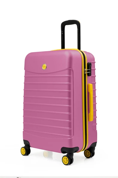 2'li Valiz Seti Büyük Boy - Orta Boy Pembe 1168 - Resim 7