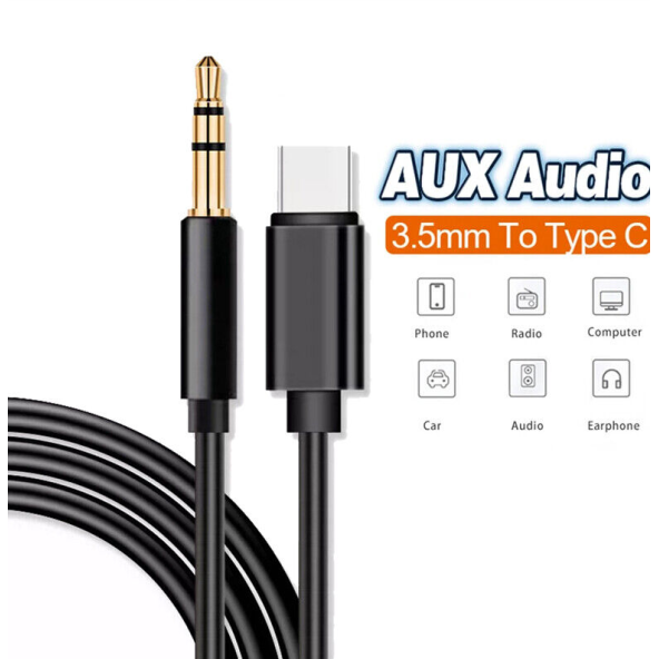 QASUL Samsung Xiaomi Uyumlu Aux Kablosu Type-C To Jack Çevirici Dönüştürücü Kablo - 2