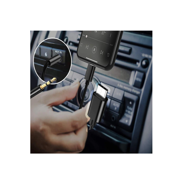 QASUL Samsung Xiaomi Uyumlu Aux Kablosu Type-C To Jack Çevirici Dönüştürücü Kablo - 5