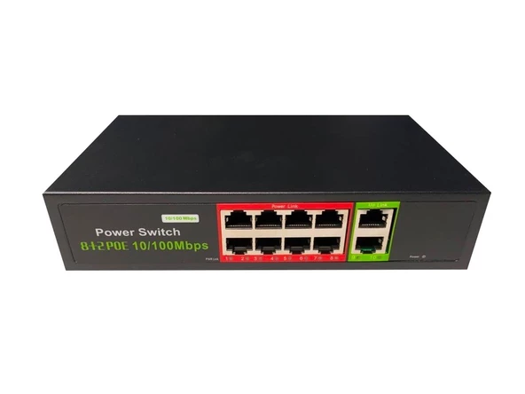 Tiwox TP-8002-POE96W 8 Port 10/100 +2 Port 10/100 RJ45 Uplink POE Switch