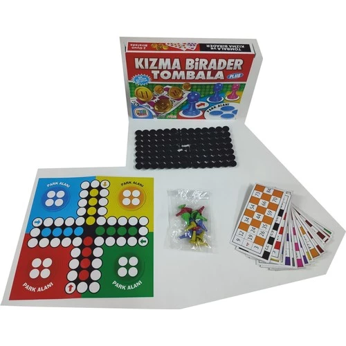 Kızma Birader, Tombala, Uno Klasik, Uno Flip ve Monopoly 4'lü Ekonomik Set - 5