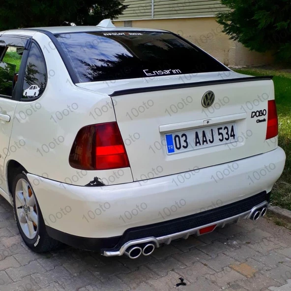VW Volkswagen polo classic Difüzör Universal Plastik 4 çıkış egzoz Görünümlü Lütfen Açıklamayı Okuyun - PK-10