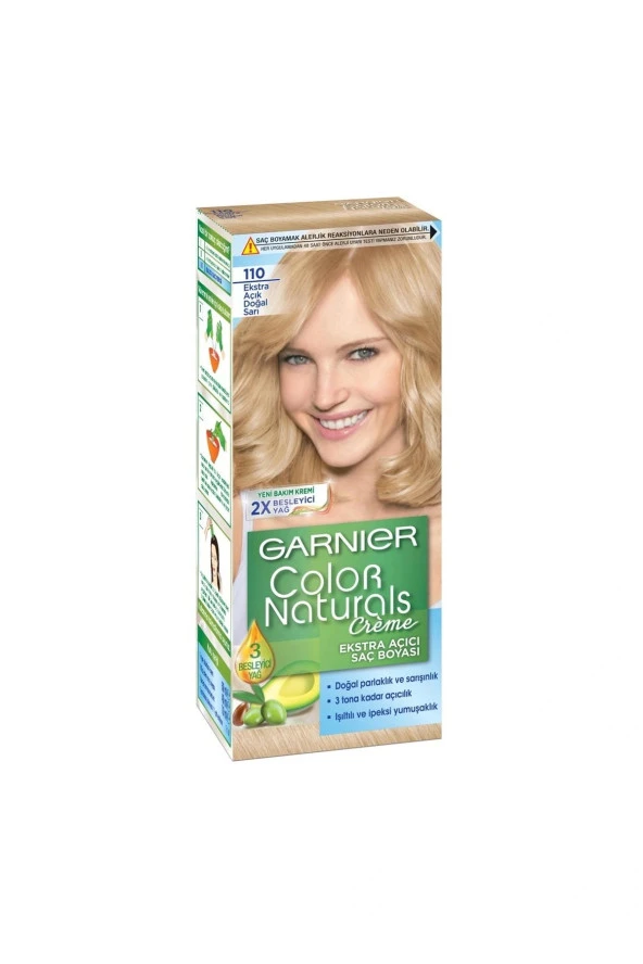 GARNIER COLOR NATUREL SAÇ BOYASI-110 extra açık doğal sarı
