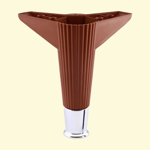 Elista 6'lı Set Mobilya Tv Ünitesi Yükseltici M8 Civatalı Destek Ayağı Ayakları 15 Cm Ceviz Krom - Resim 8