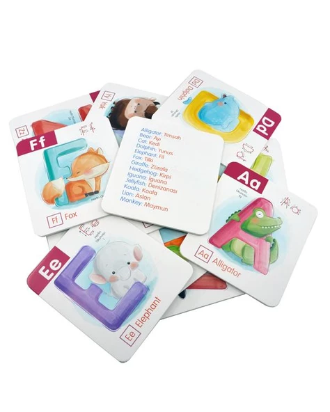 3 6 Yaş İlk İngilizce Kartları Alfabe 0 6 Yaş Yayınları - 4
