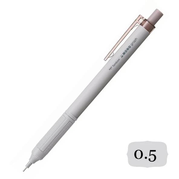 Tombow Mono Graph Lite Mekanik Versatil Uçlu Kalem 0.5 Gri Kahve Blisterli (DPA-122E)