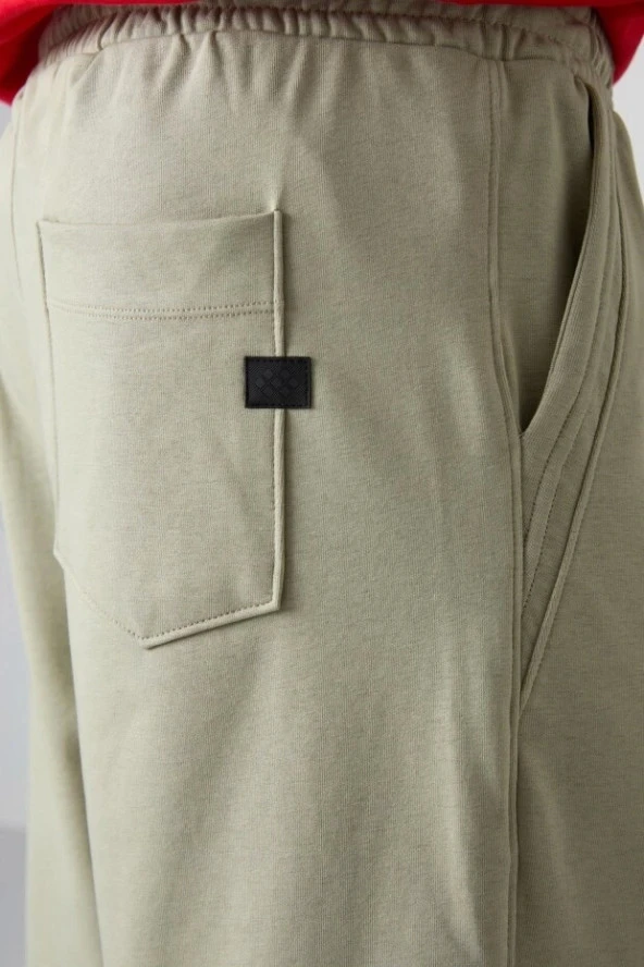 TOMMY LIFE Çağla Pamuklu Kalın Yumuşak Dokulu Comfort Fit Basic Erkek Şort - 81260 - Resim 5