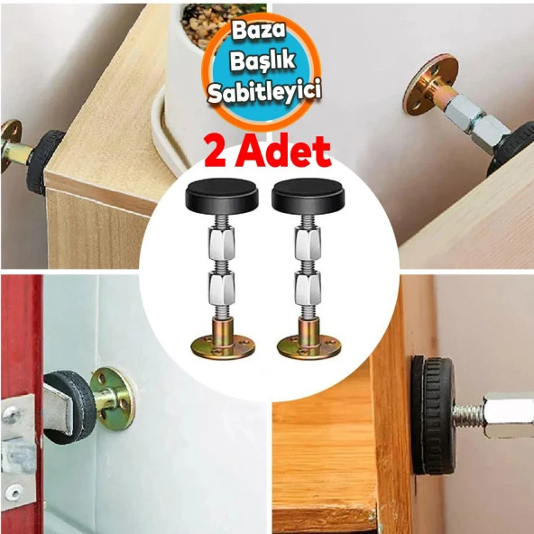 Baza Başlık Sabitleyici Yatak Kanepe Duvar Ses Titreşim Sallanma Önleyici Sabitleme Aparatı 2 Adet ürün görseli