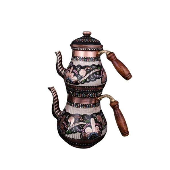 Erzincan El İşlemeli Bakır ÇAYDANLIK NO:1 MİNELİ