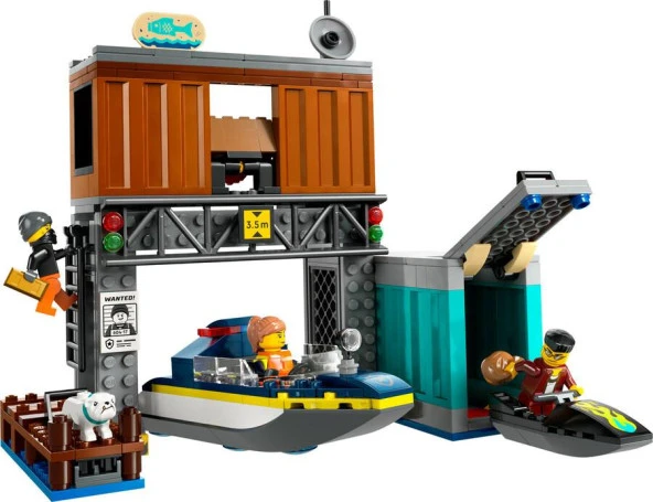 LEGO City 60417 Police Speedboat and Crooks' Hideout - 3