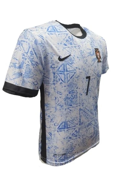 Portekiz P01806 Ronaldo Genç Çocuk Dış Saha Futbol Forması 2024-2025 - Resim 3