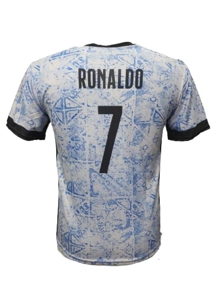 Portekiz P01806 Ronaldo Genç Çocuk Dış Saha Futbol Forması 2024-2025 - Resim 2