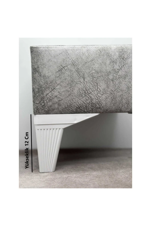 Mobilya Koltuk Çekyat Baza Chester Tv Ünitesi Ayağı Stylish Beyaz 12 Cm 4 Adet - Resim 2