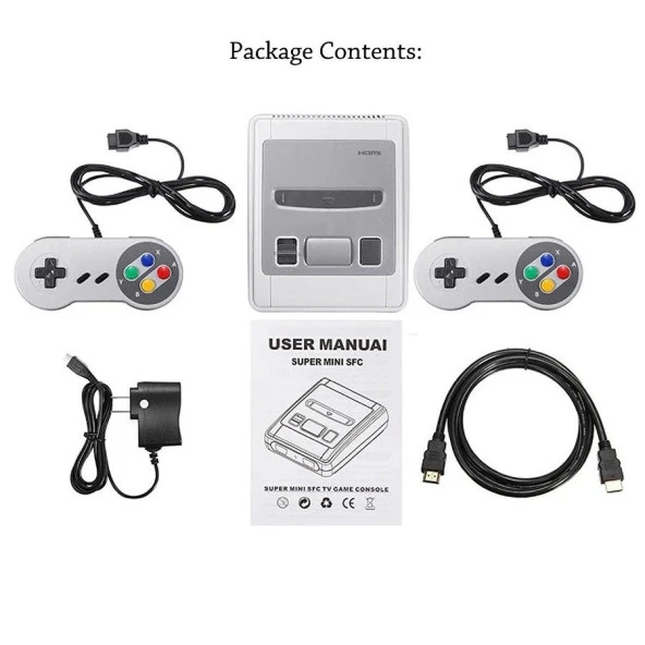 DOREKA 621 Retro HD Super Mini Konsol  1080P TV AV/HDMI  621 8Bit Games  - 2
