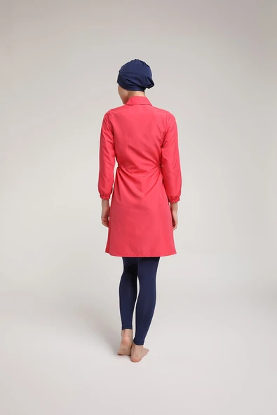 Chelly Kadın Likralı Fermuarlı Tam Kapalı Tesettür Mayo T 3400 - T 3405 - Resim 5