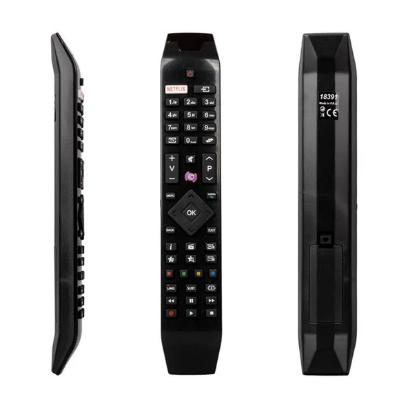 Weko Vestel Netflix Mor Tuşlu Yeni Üstü Camlı Hitachi RC 49141 Lcd Tv Kumandası - 4