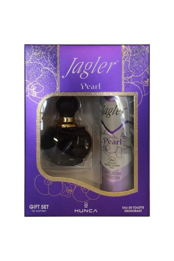 Jagler Pearl Kadın Parfüm Seti 60 ml Edt + 150 ml Deodorant - 1