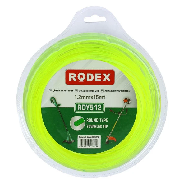 Misina Motorlu Tırpan Yuvarlak Misina 1.2 mm 15 Metre Çim Ot Biçme Teli - 2
