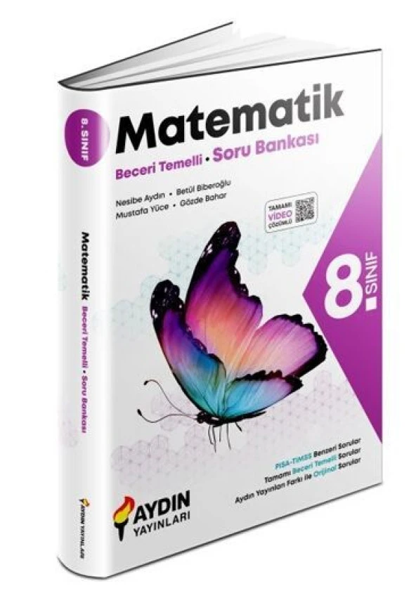 Aydın Yayınları 8. Sınıf Matematik Beceri Temelli Soru Bankası ürün görseli 1