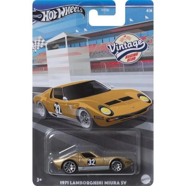 Hot Wheels Vintage Racing Club 1971 Lamborgini Miura Sv HRV03 HRT81 ürün görseli 1
