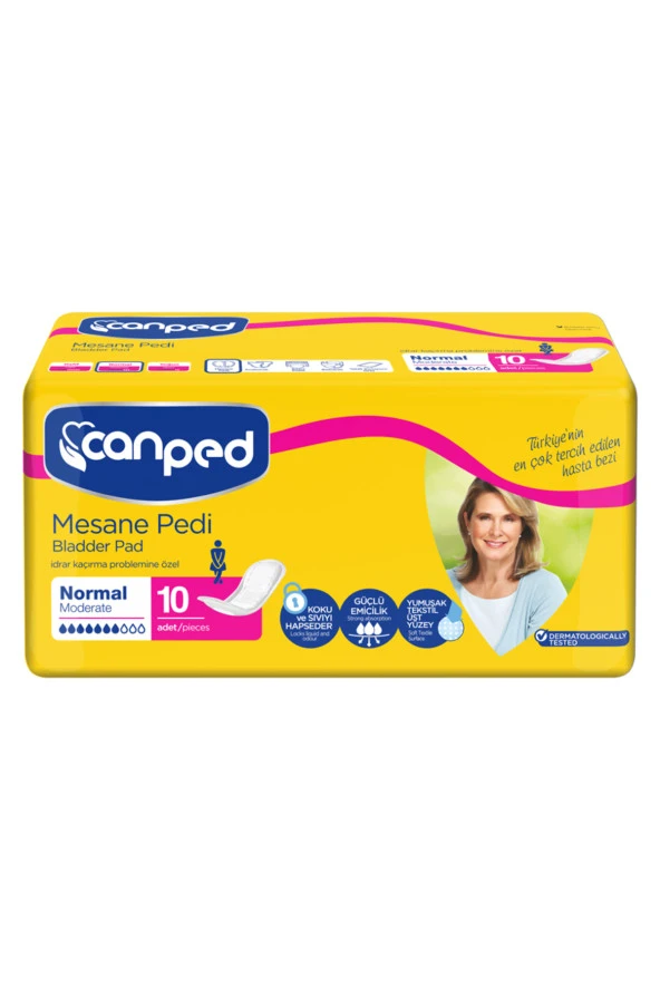 Canped Lohusa Pedi Normal/Orta (M-Medium) Beden 1 Paket 10 Adet