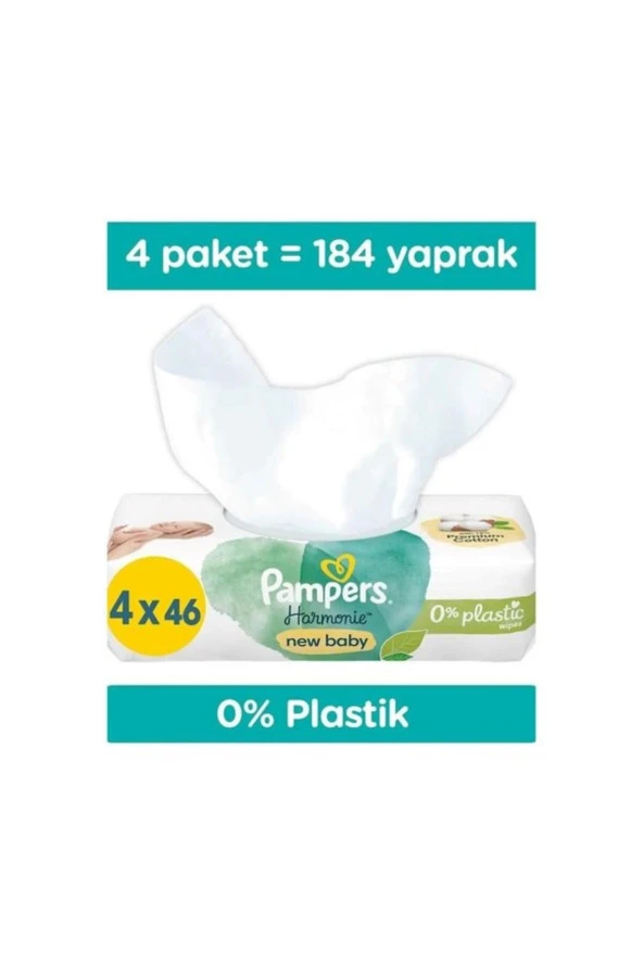 Prima Baby Prima Pampers Aqua Yenidoğan Islak Mendil 4X46'Lı