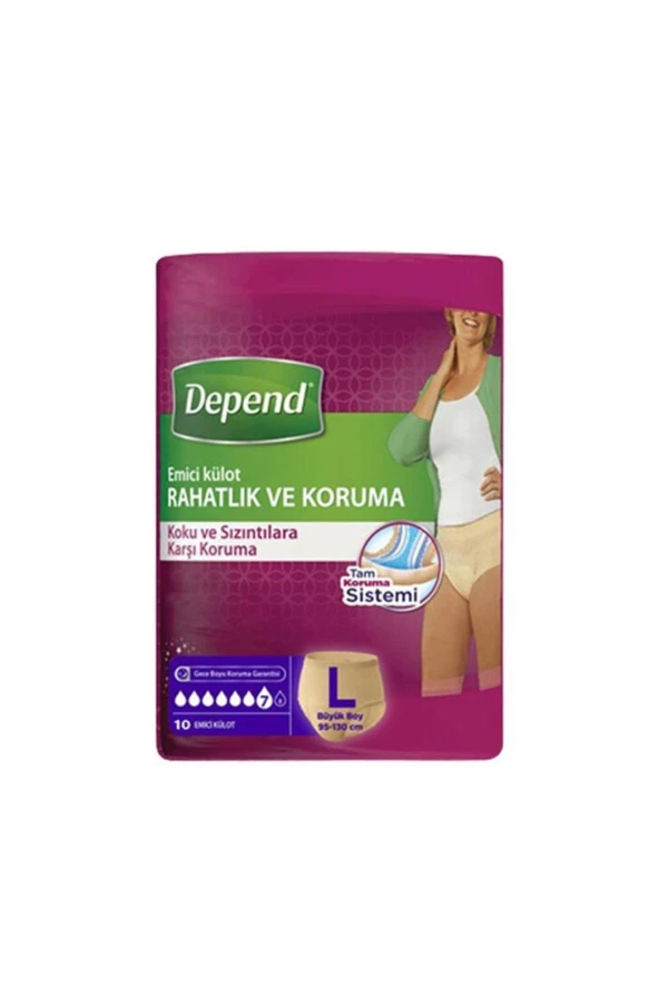Depend Emici Külot Kadın Large ( Büyük Boy ) 30 Paket - Resim 2